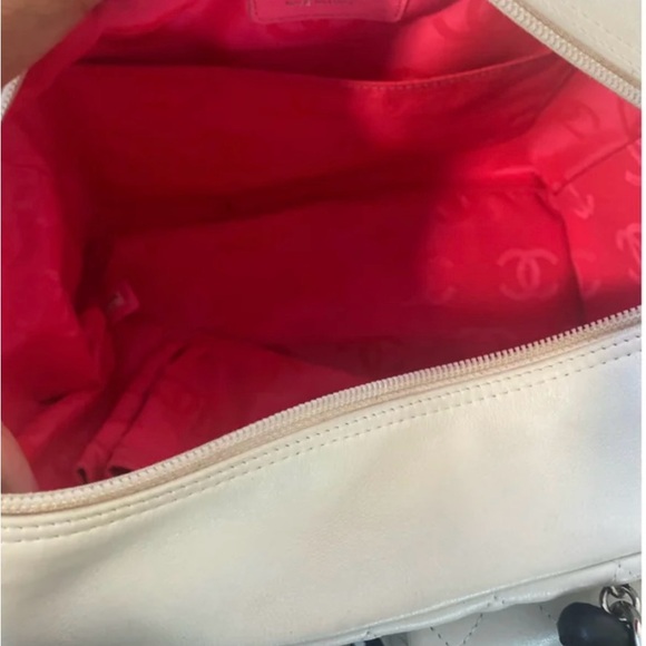 🥳New Years Sales Pricing!!CHANEL LIGNE REPORTER CAMBON WHITE QUILTED HANDBAG. - Picture 11 of 12